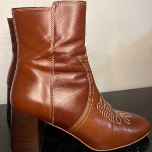 See by Chloe Embroidered Leather Boots